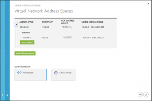 Create a network in azure