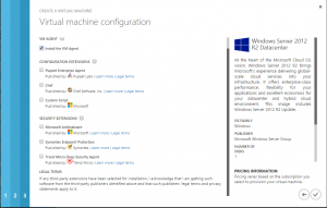 Create a virtual machine in azure