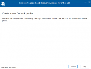 Office 365 - microsoft support and recover assistant tool