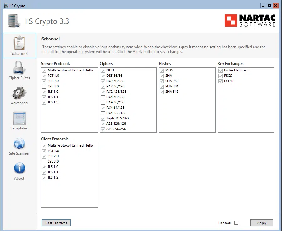 Exchange 2019:- using iiscrypto 3.3 with exchange 2019 cu13